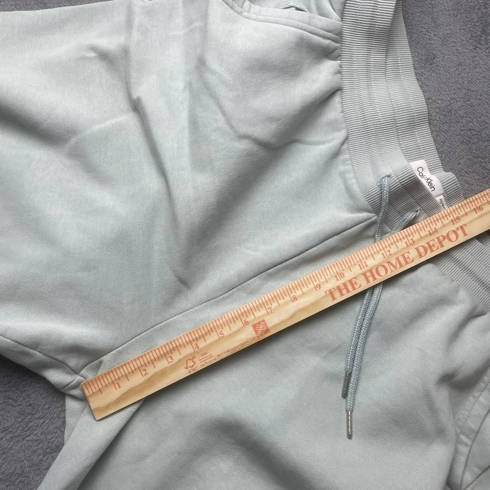 Calvin Klein Jeans CK Shorts Monogram Logo Fleece Shorts Size 2XL Men Light Blue